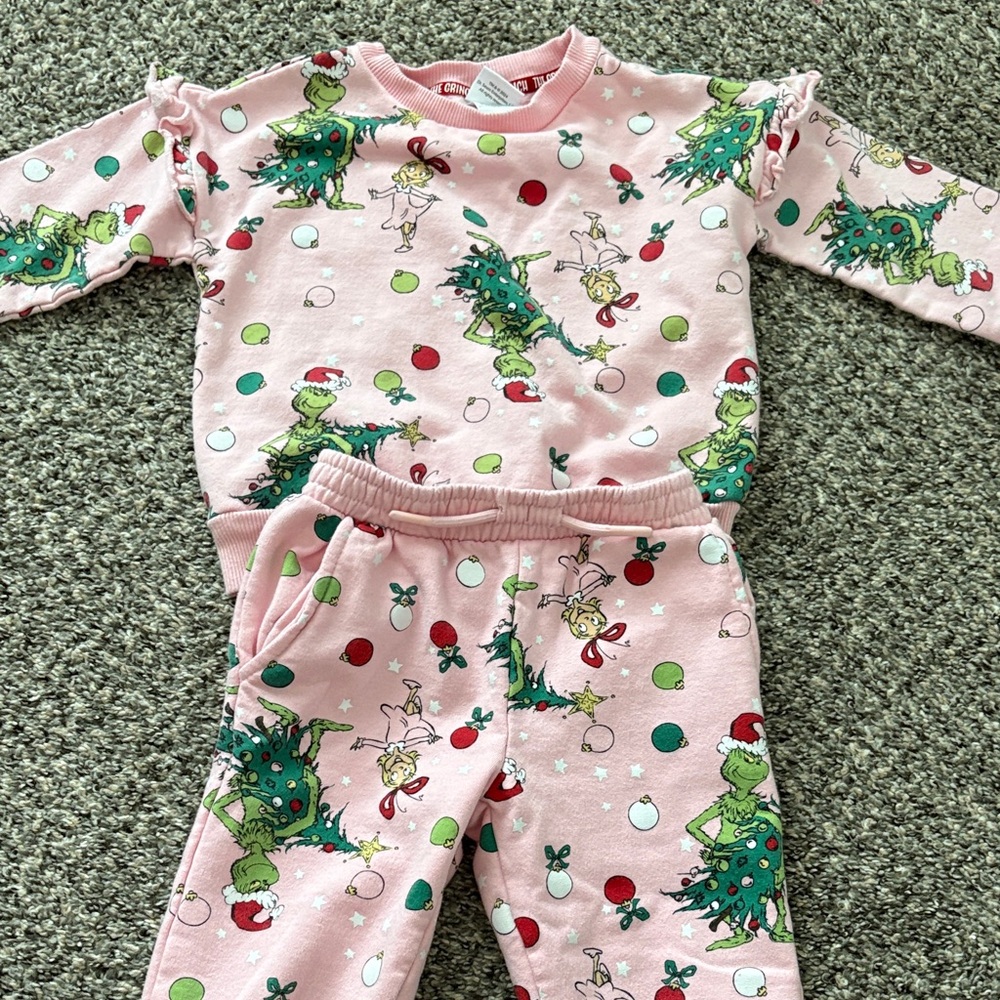 Pink Grinch Jogger Set - Picture 5 of 5